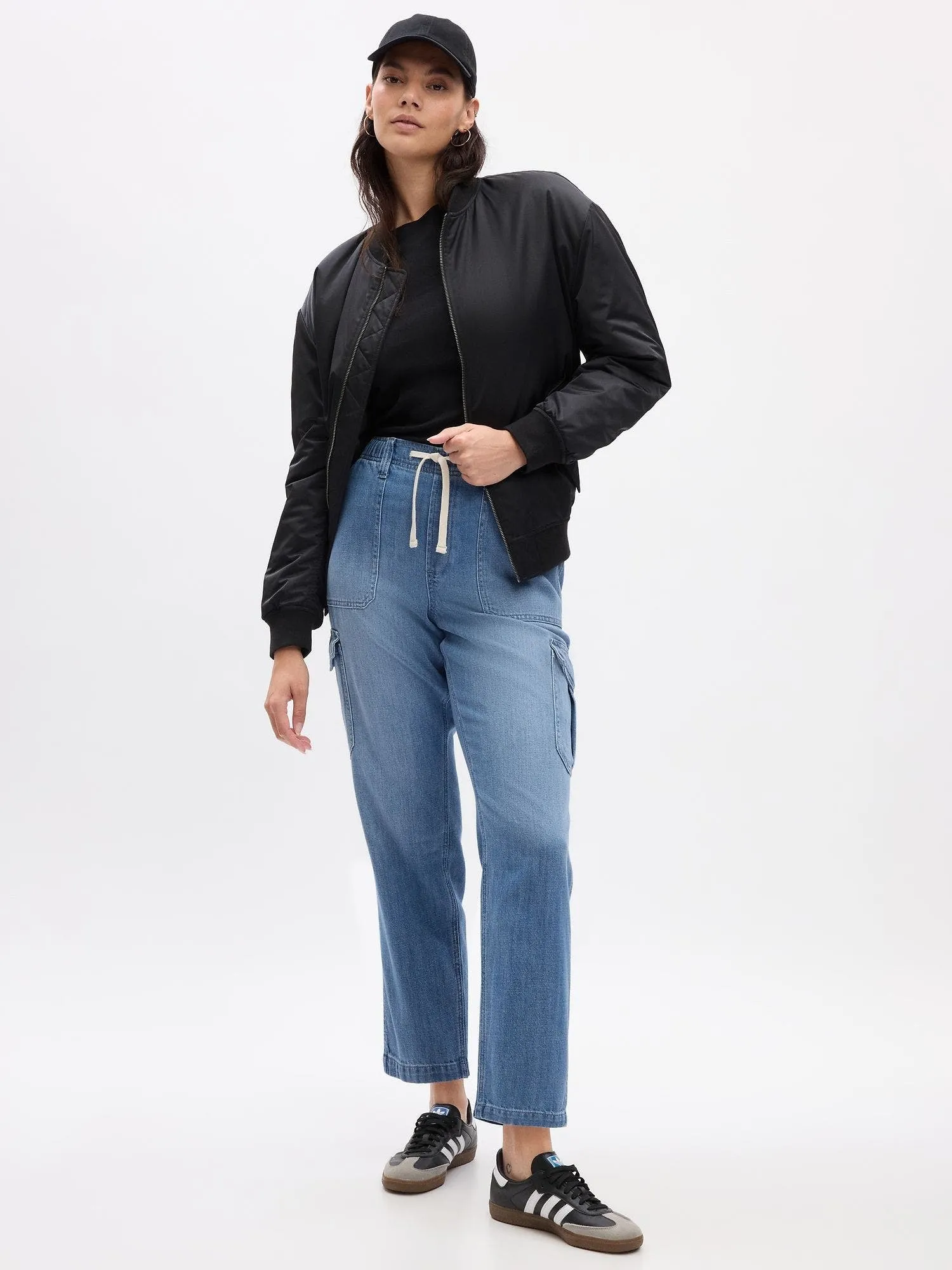 GAP Jeans Gap Jogger cargo con elástico Mujer