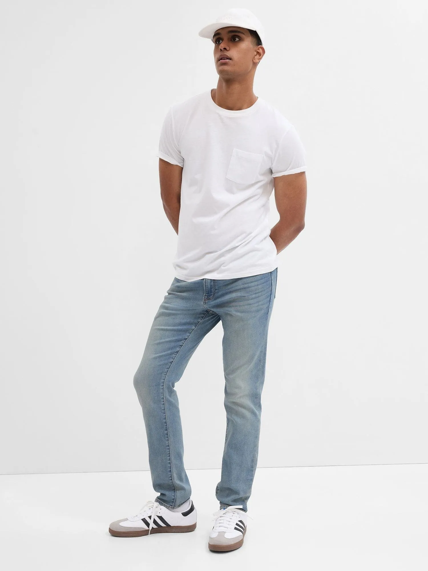 GAP Jeans Gap Slim Con Washwell Hombre Light Wash