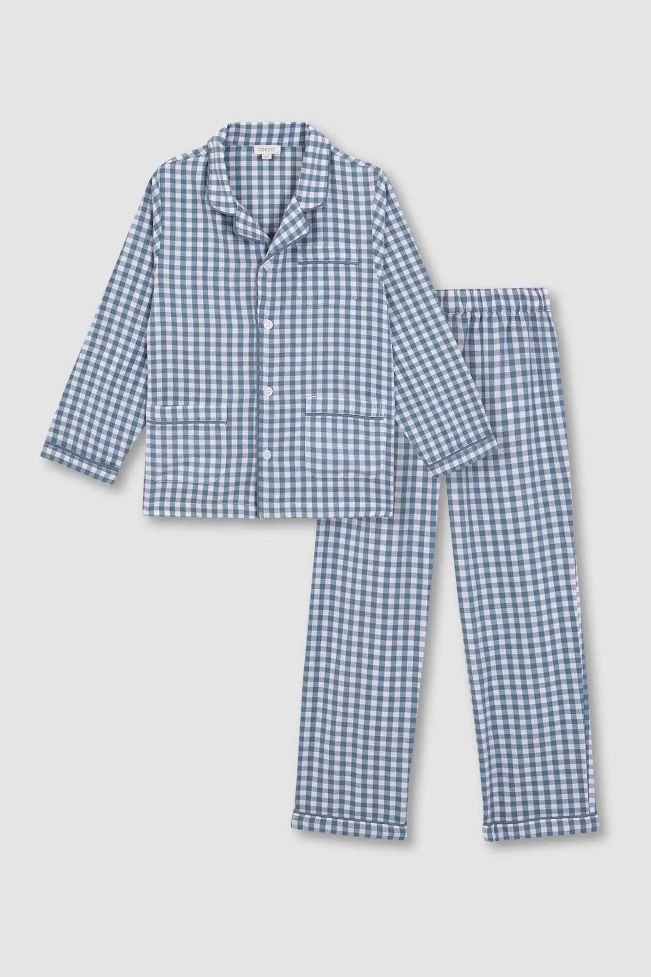 Gocco Pijama Cuadro Vichy  Petroleo Claro