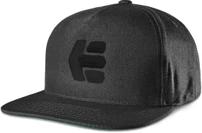 gorra con visera Etnies Icon Snapback - Black/Black - men´s