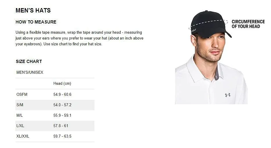 gorra con visera Under Armour Storm Driver - 001/Black/Jet Gray - men´s