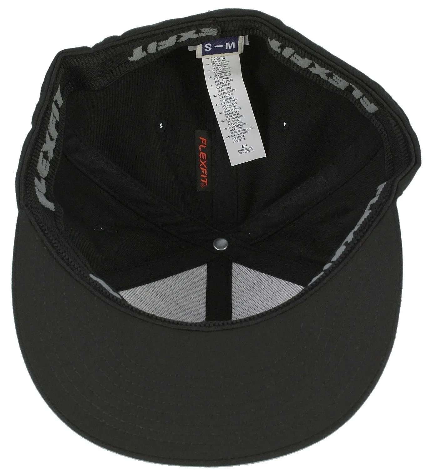 gorra con visera Vans Splitz Flexfit - Black