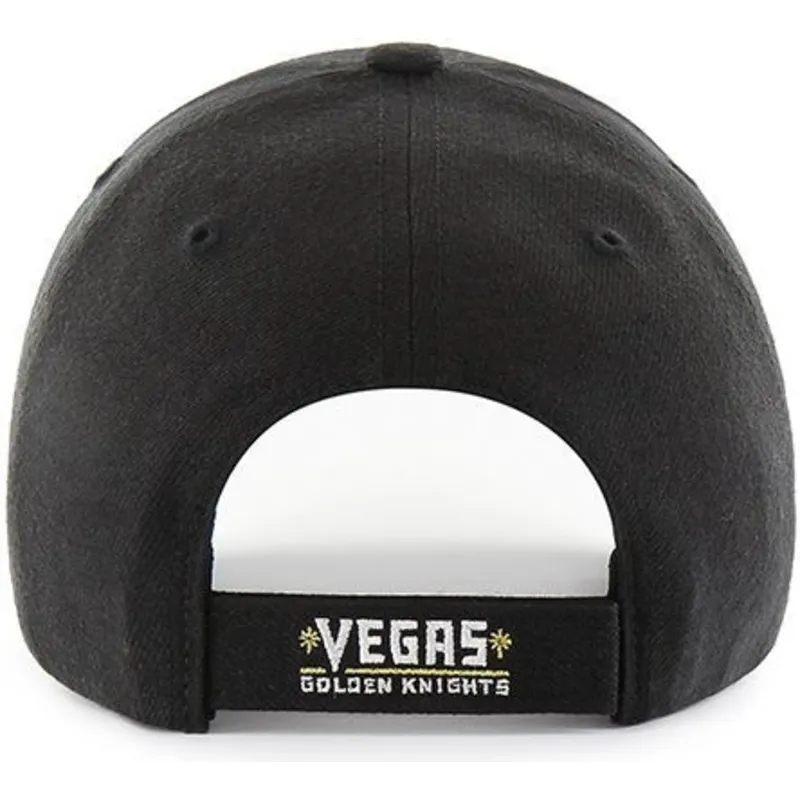 Gorra curva negra de Vegas Golden Knights NHL MVP de 47 Brand