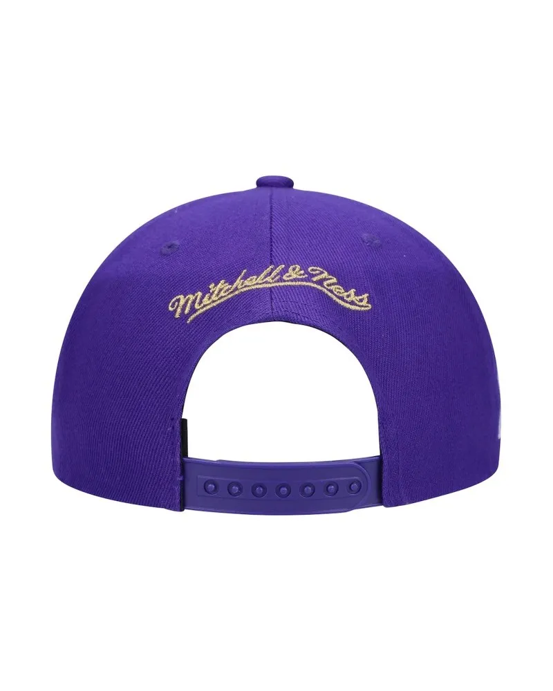 Gorra mitchell & ness morada raptors team ground 2.0 hwc snapback