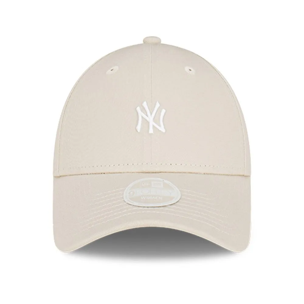 Gorra New Era Mujer New York Yankees Micro Stone 9FORTY Beige