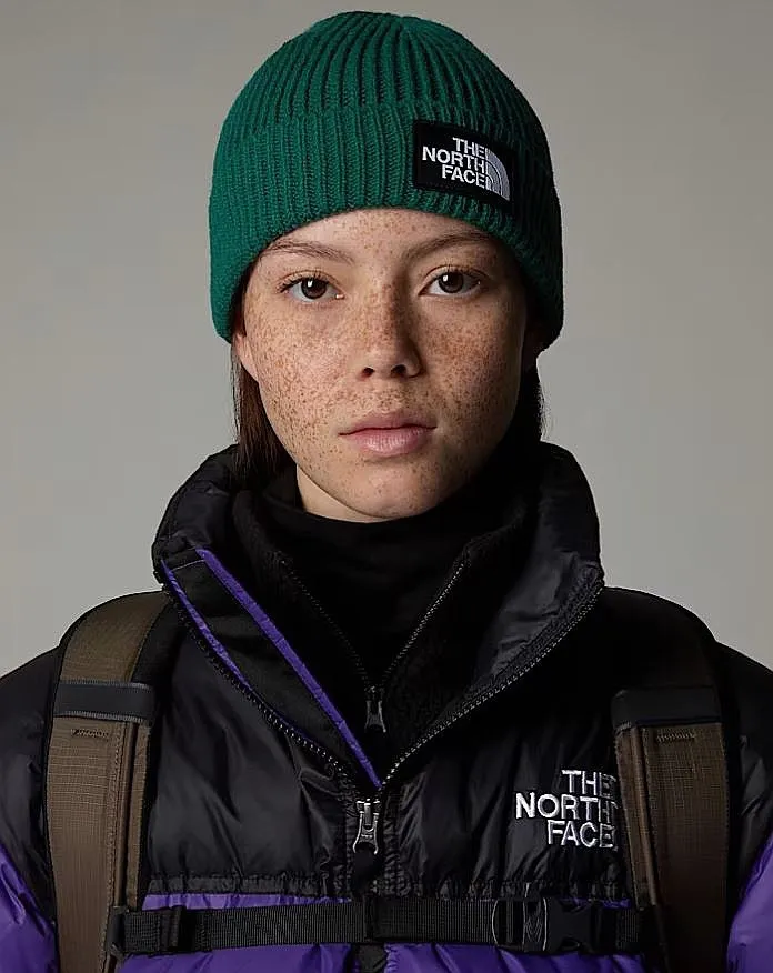 gorra The North Face TNF Logo Box Cuffed - Evergreen