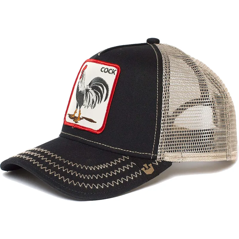 Gorra trucker negra gallo Rooster de Goorin Bros.