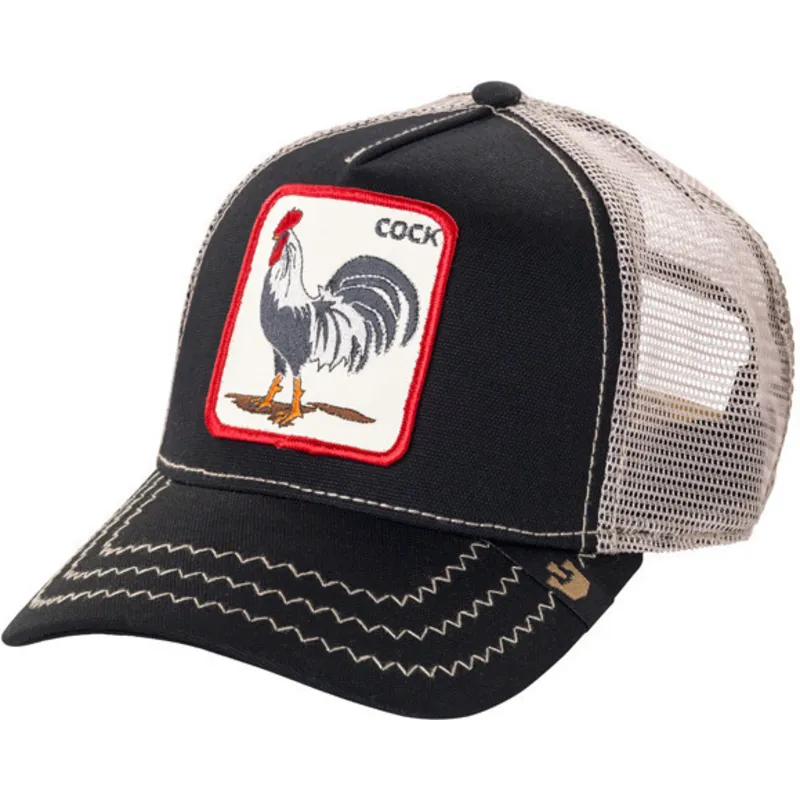 Gorra trucker negra gallo Rooster de Goorin Bros.