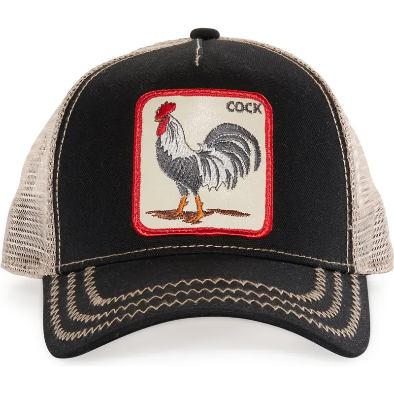 Gorra trucker negra gallo Rooster de Goorin Bros.