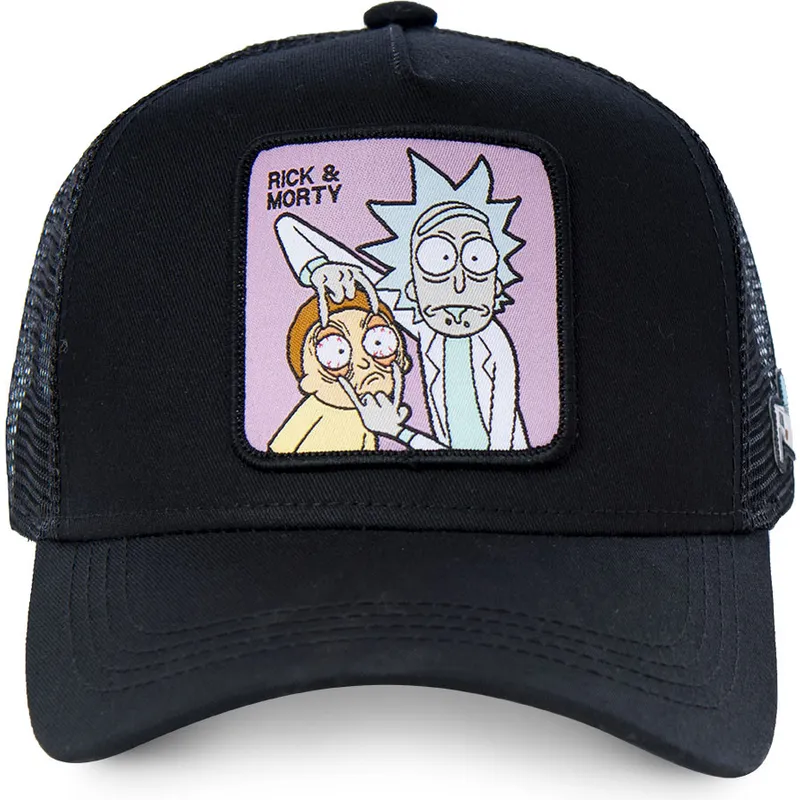 Gorra trucker negra LOO1 Rick y Morty de Capslab