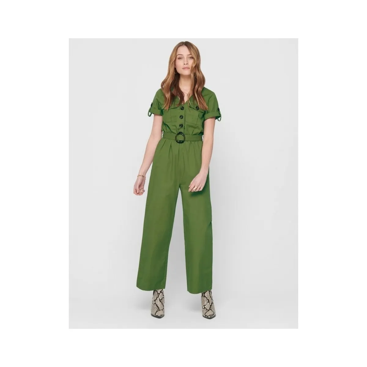 Helen Ancle Jumpsuit - Martini Olive