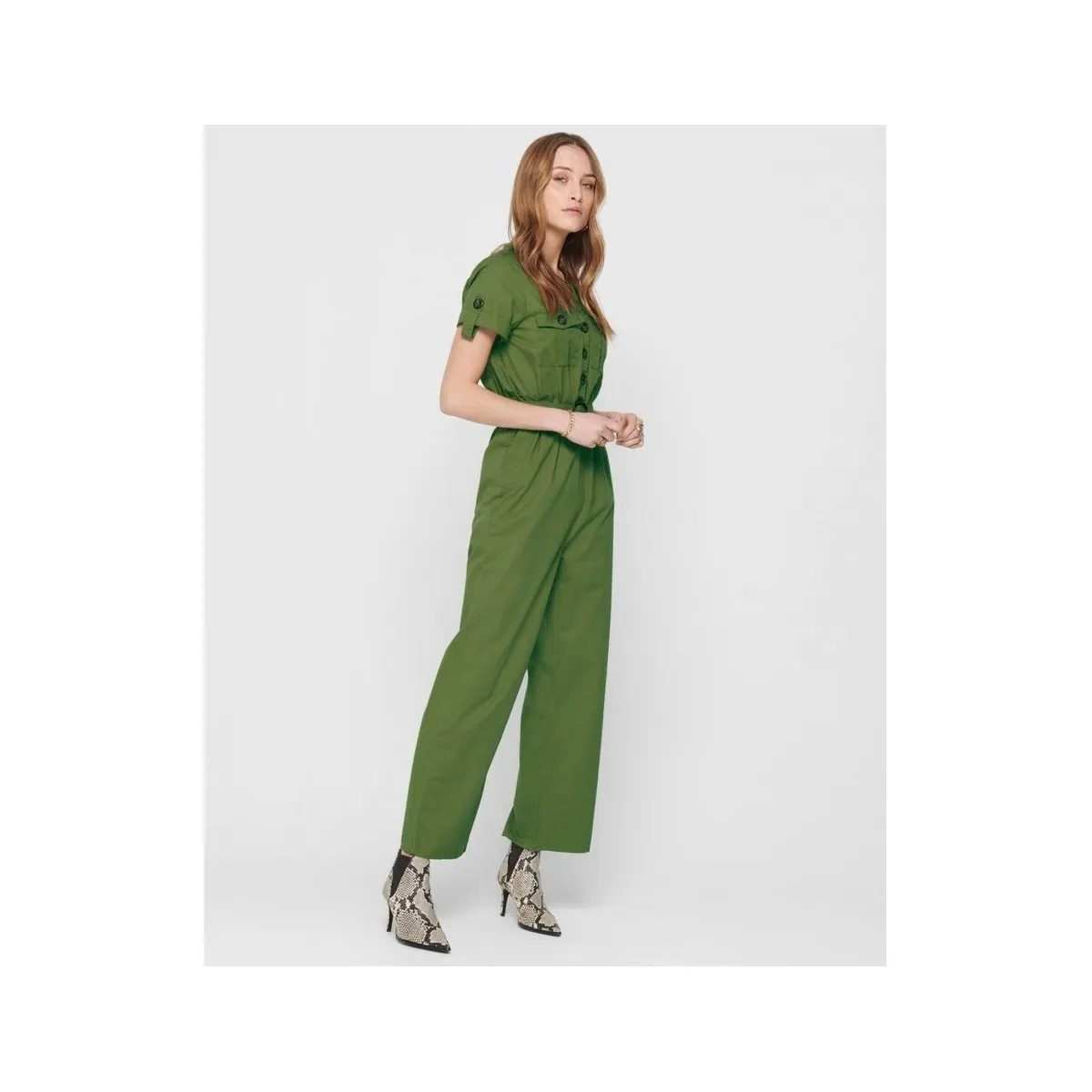 Helen Ancle Jumpsuit - Martini Olive