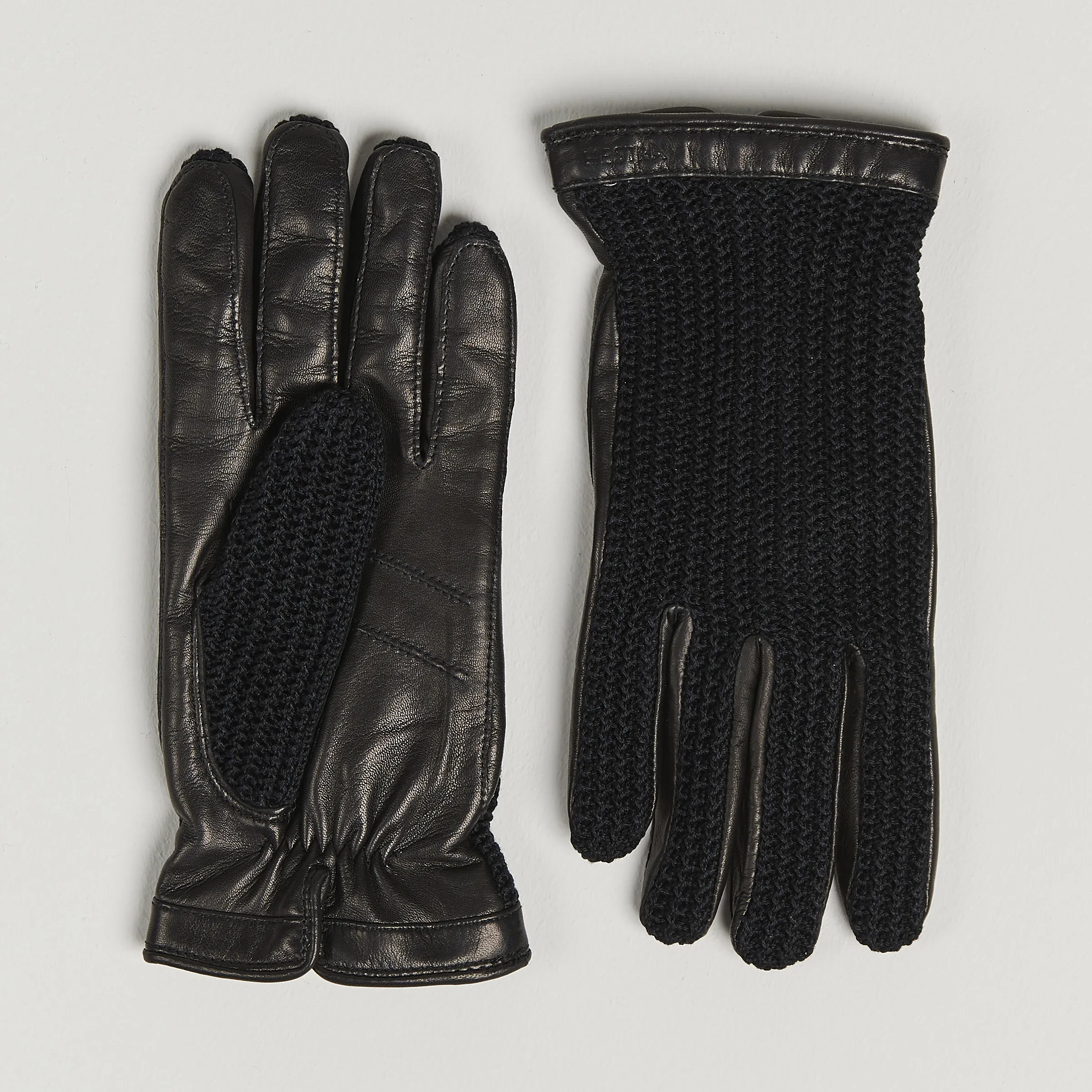 Hestra Adam Crochet Wool Lined Glove Black