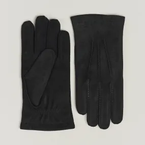 Hestra Arthur Wool Lined Suede Glove Black