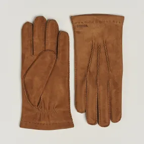 Hestra Arthur Wool Lined Suede Glove Cognac