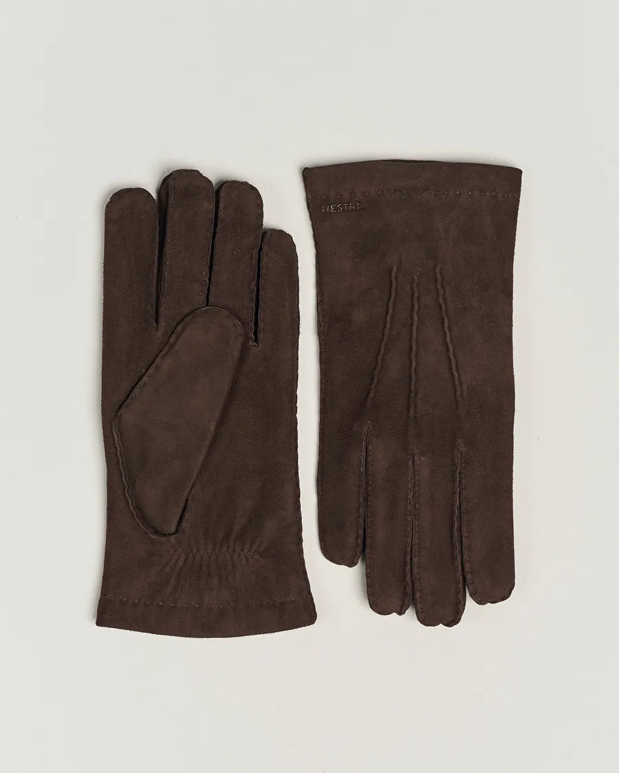 Hestra Arthur Wool Lined Suede Glove Espresso