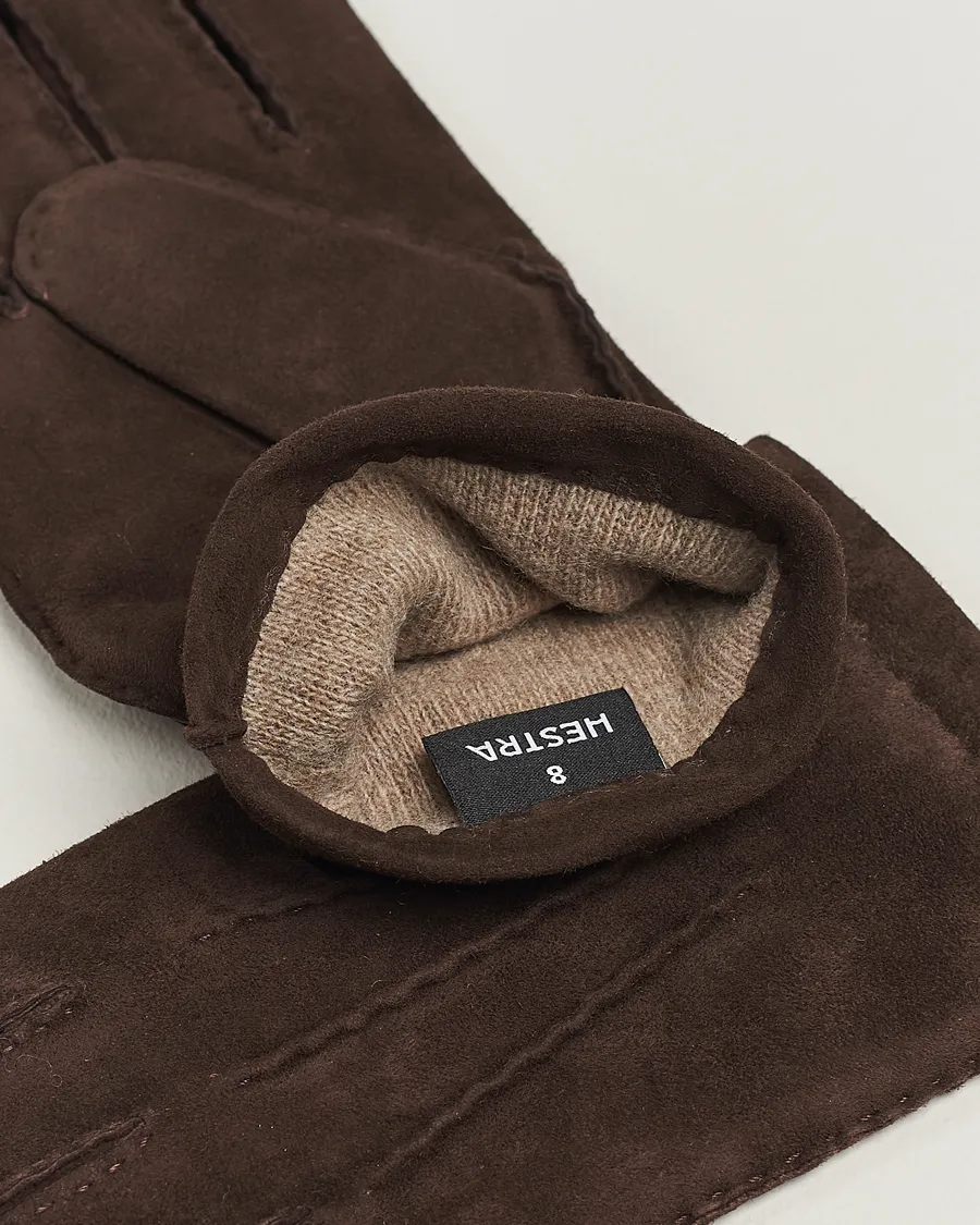 Hestra Arthur Wool Lined Suede Glove Espresso