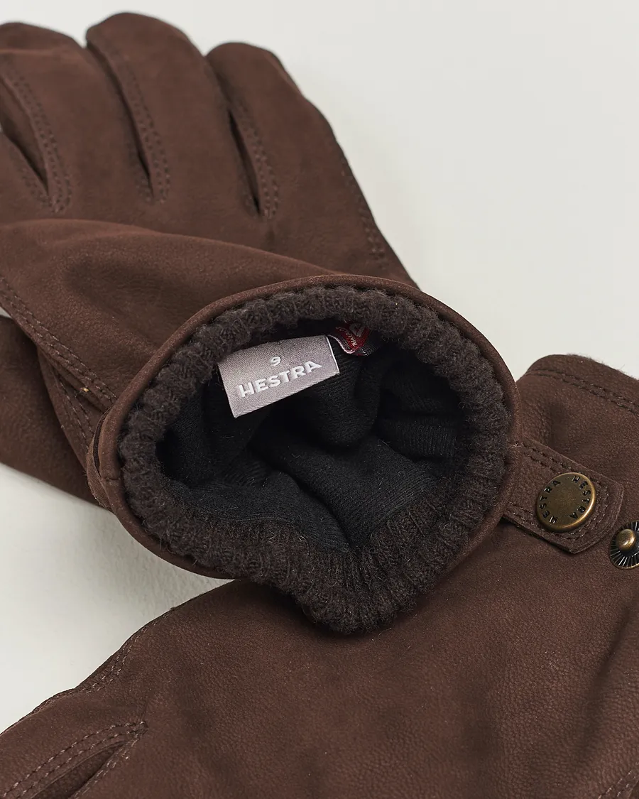 Hestra Bergsvik Primaloft Lined Nubuck Glove Espresso