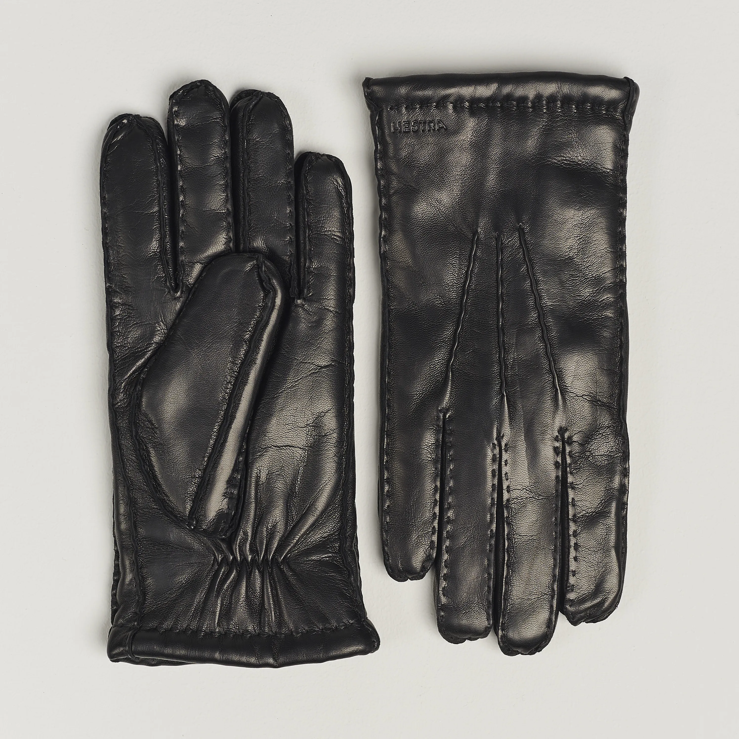 Hestra George Lambskin Hairsheep Glove Black