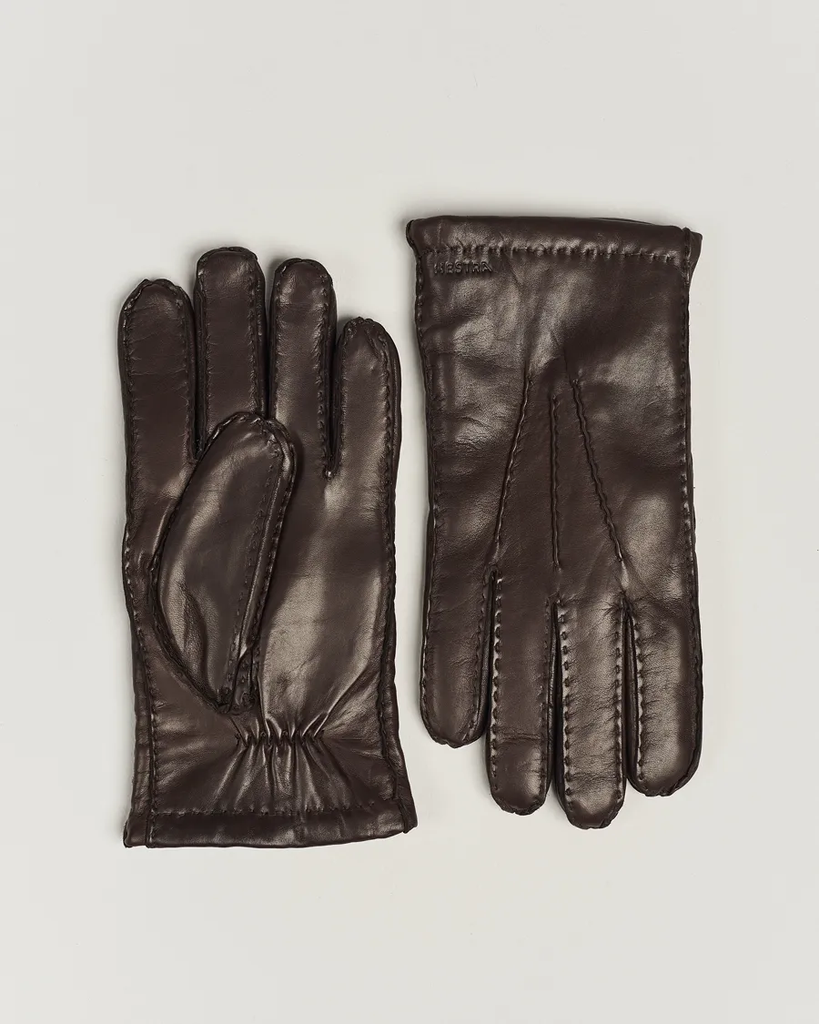 Hestra George Lambskin Hairsheep Glove Espresso