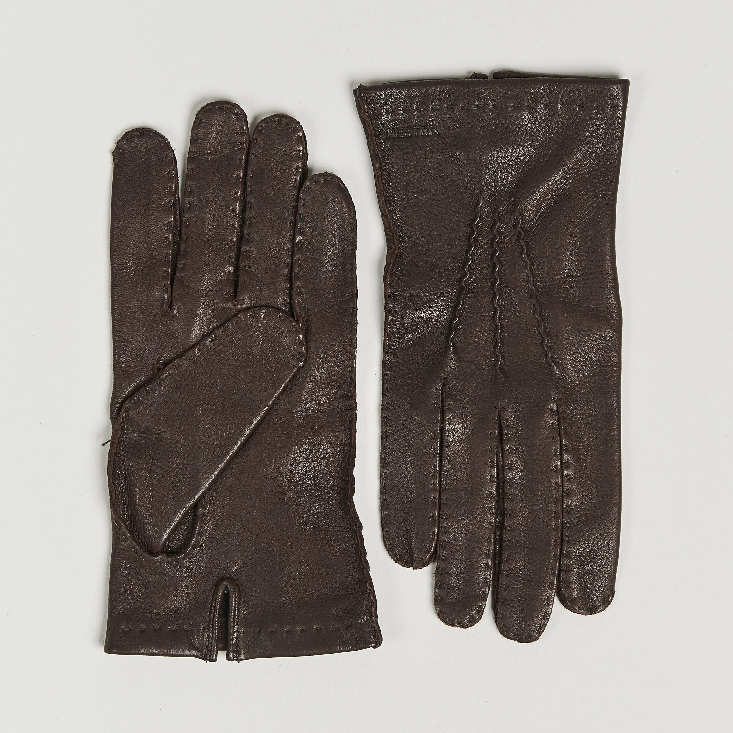 Hestra Henry Unlined Deerskin Glove Chocolate