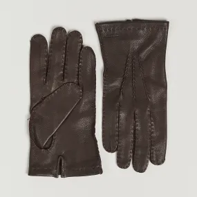 Hestra Henry Unlined Deerskin Glove Chocolate