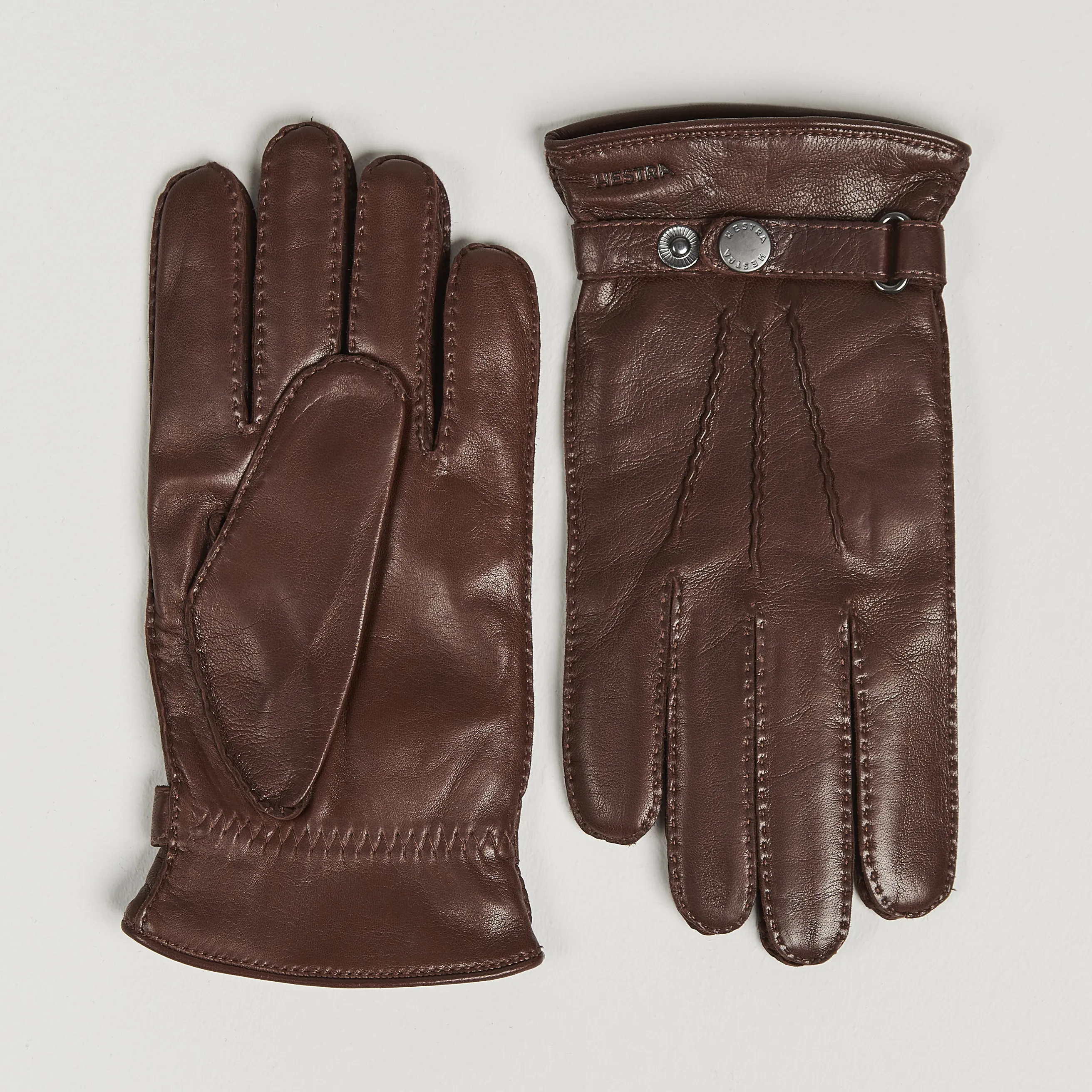 Hestra Jake Wool Lined Buckle Glove Chestnut