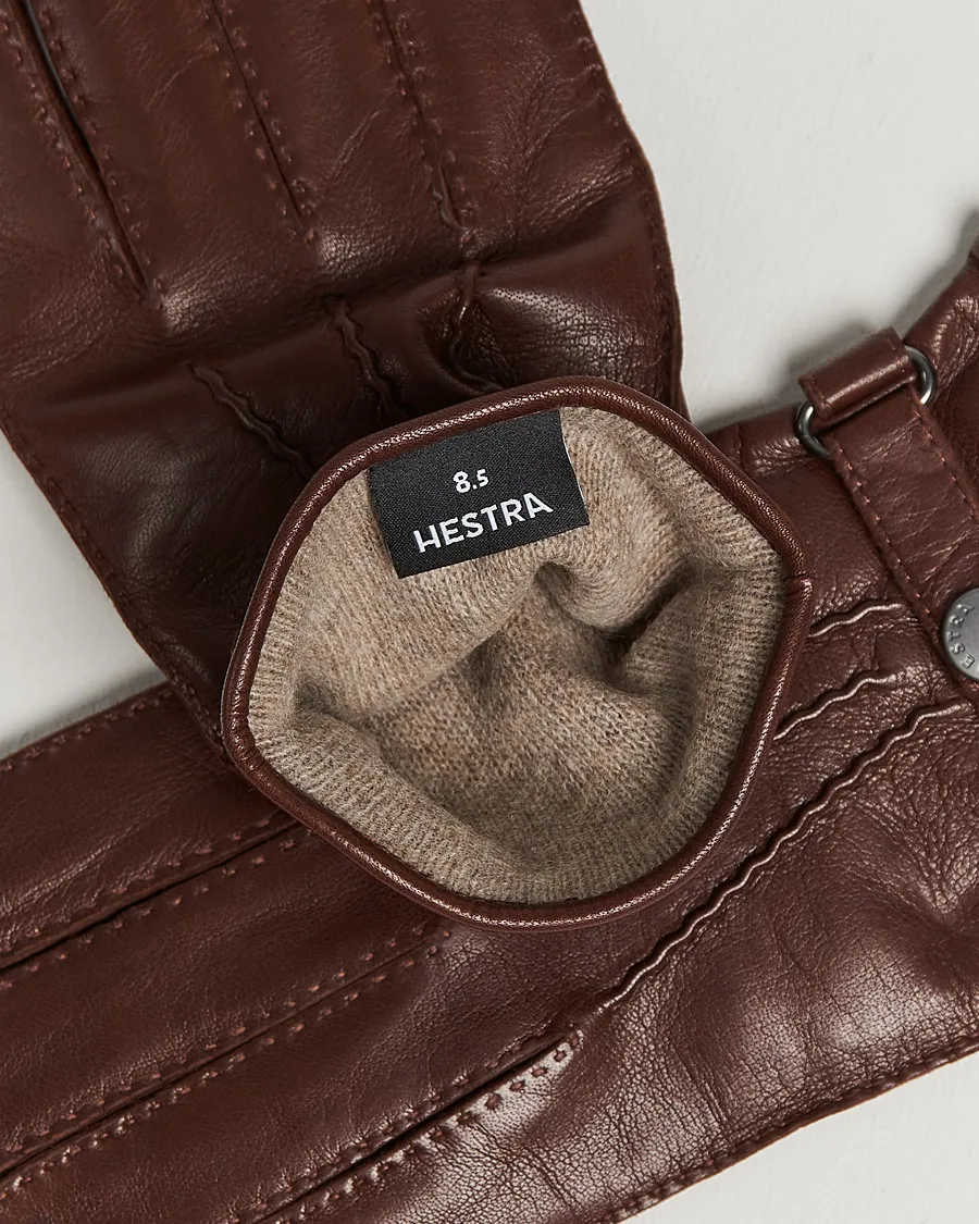 Hestra Jake Wool Lined Buckle Glove Chestnut