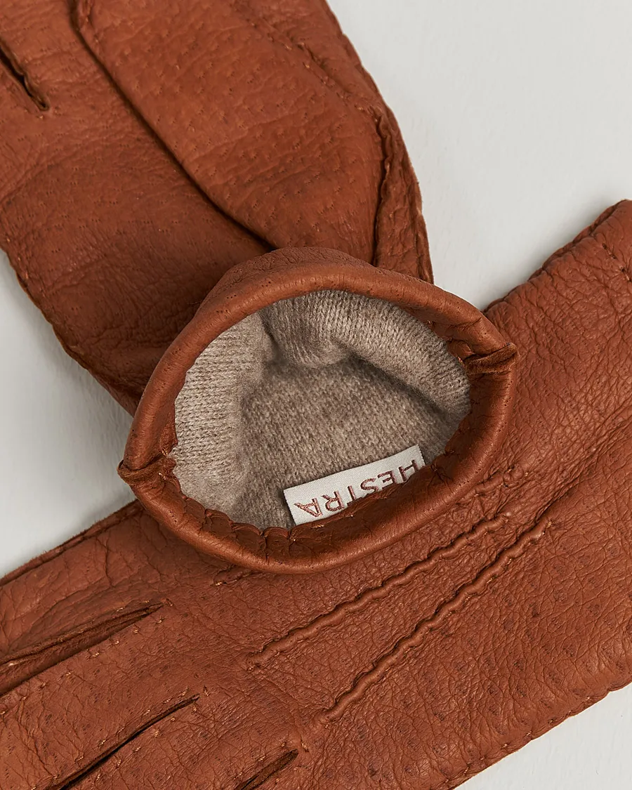 Hestra Peccary Handsewn Cashmere Glove Cork