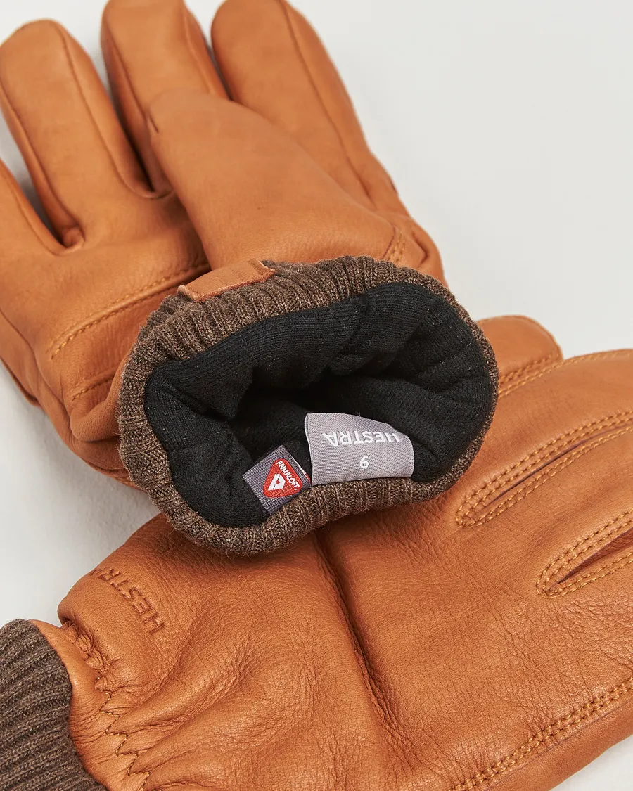 Hestra Tore Deerskin Primaloft Lined Glove Cork