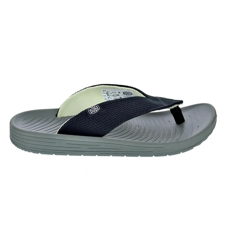 Hey Dude Sandalias Hombre Milo Negro