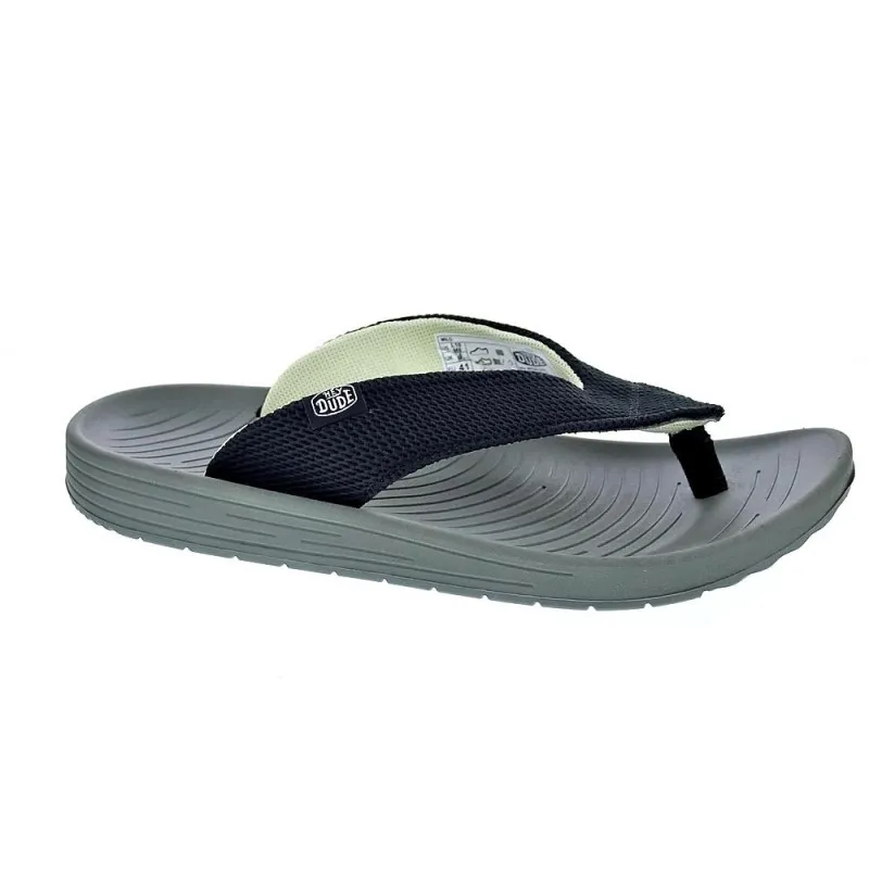 Hey Dude Sandalias Hombre Milo Negro