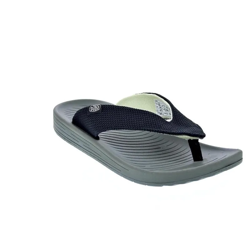 Hey Dude Sandalias Hombre Milo Negro