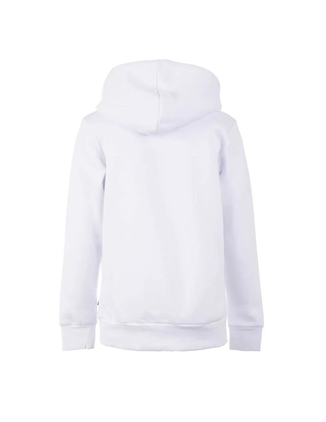 JACK & JONES - Sudadera blanca JJEcorp Logo Sweat Hood Niño