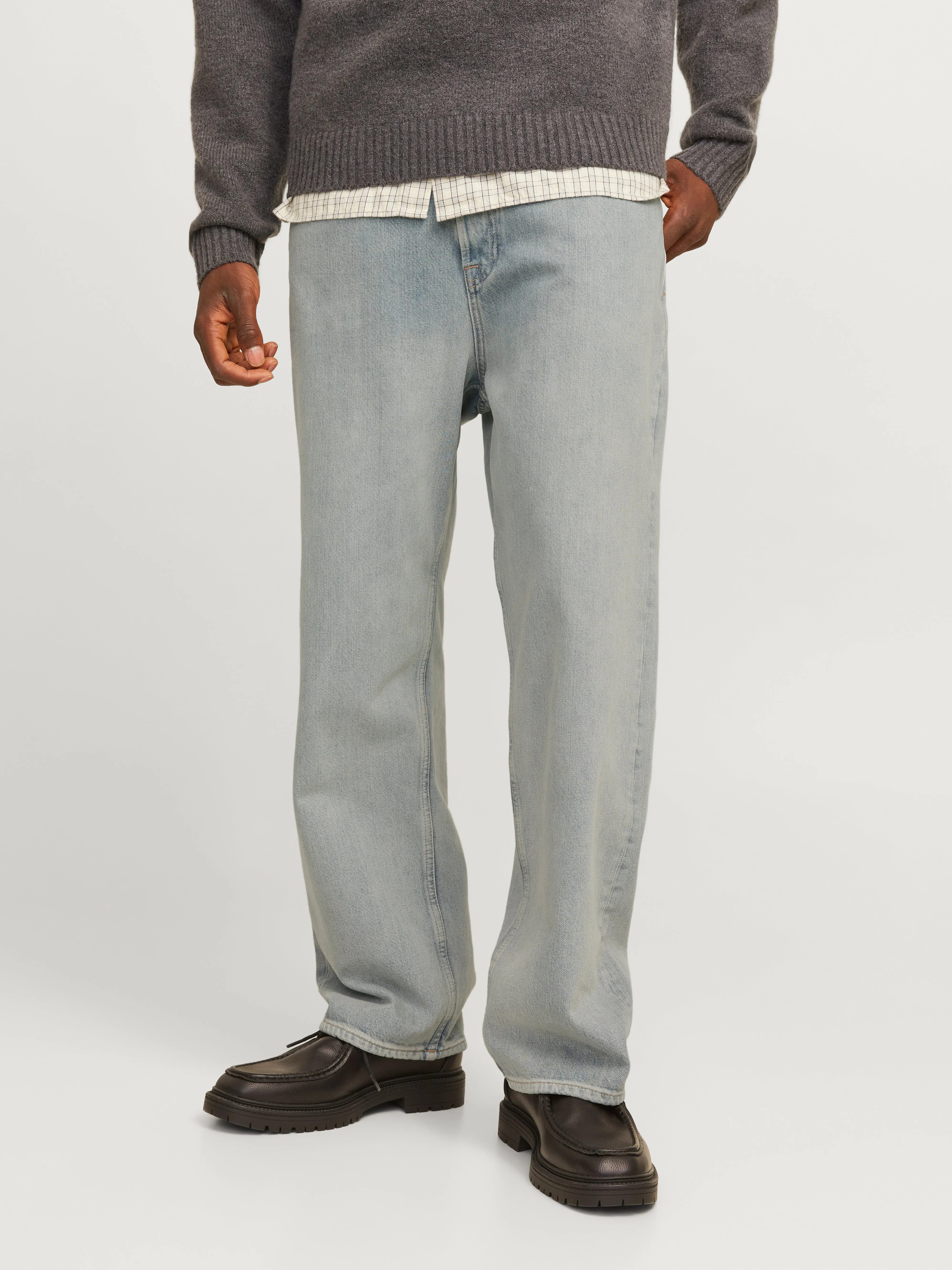 JJIALEX JJCLASSIC CJ 244 Vaqueros de corte baggy | Azul intermedio | Jack & Jones®