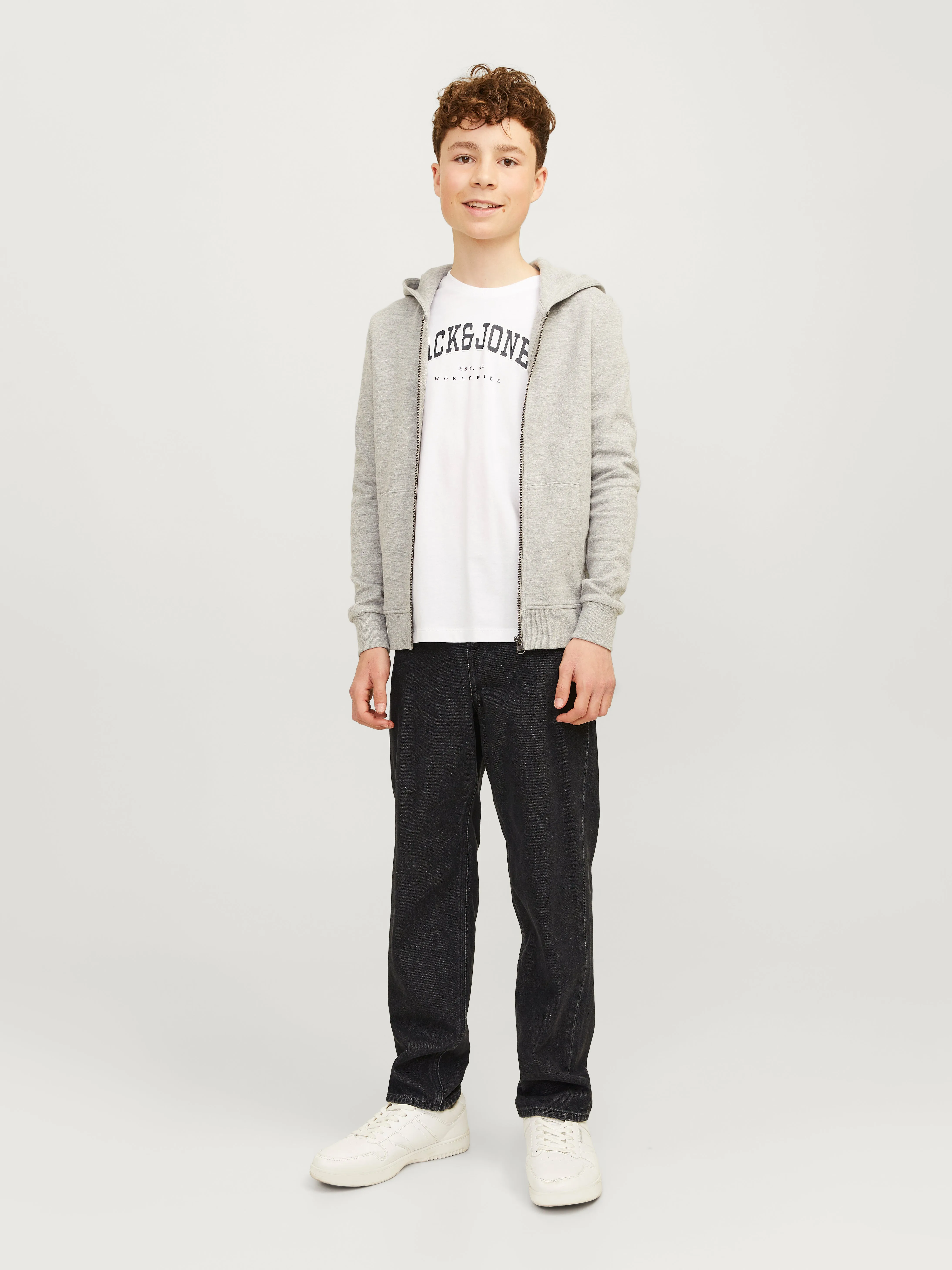 JJICHRIS JJORIGINAL SQ 736 Vaqueros de corte holgado Junior | Negro | Jack & Jones®