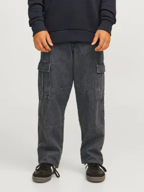 JJICHRIS JJWADE CARGO MF 348 JNR Vaqueros de corte holgado Junior | Negro | Jack & Jones®