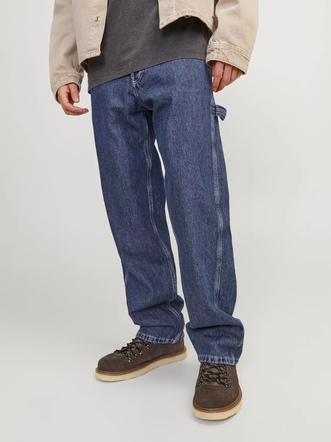 JJIEDDIE JJCARPENTER SBD 316 SN Vaqueros Corte loose | Azul intermedio | Jack & Jones®