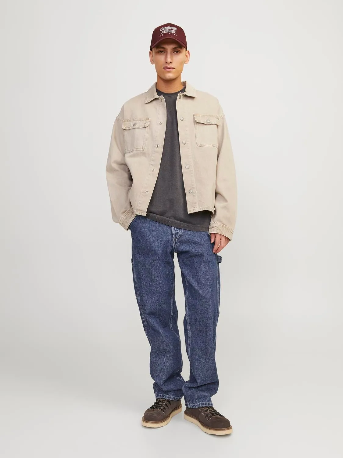 JJIEDDIE JJCARPENTER SBD 316 SN Vaqueros Corte loose | Azul intermedio | Jack & Jones®