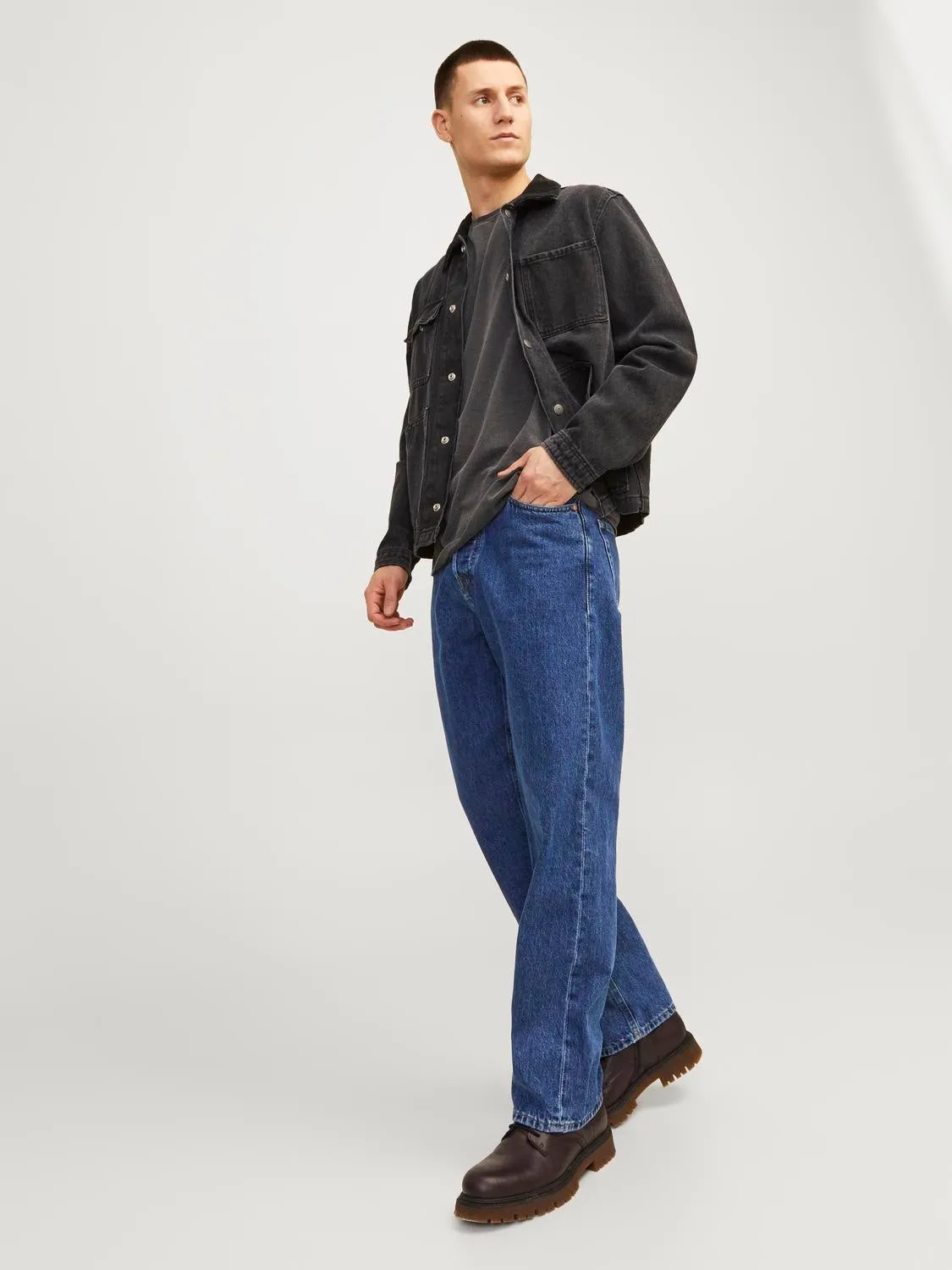 JJIEDDIE JJCOOPER AM 483 Vaqueros Corte loose | Azul intermedio | Jack & Jones®