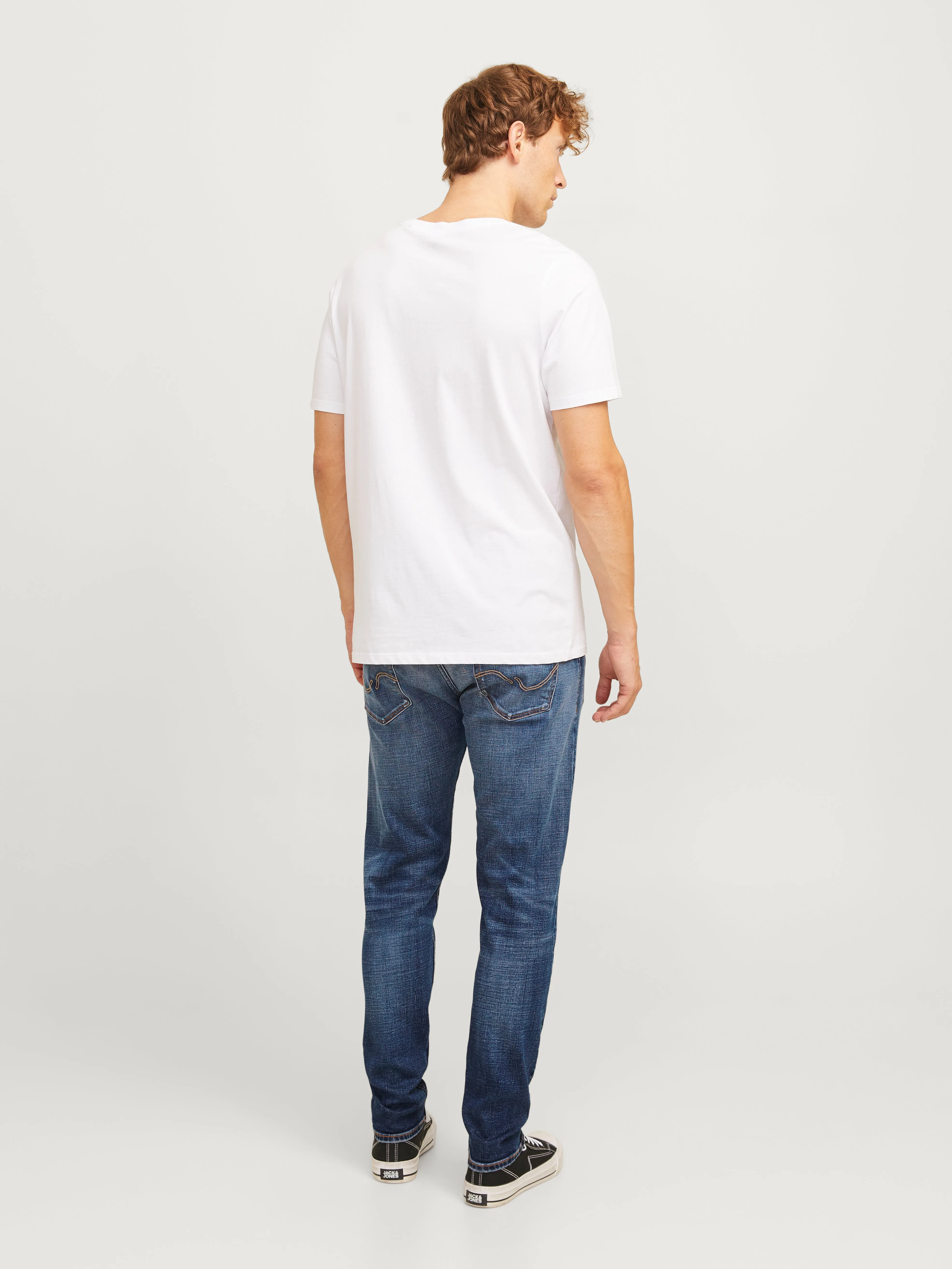 JJIERIK JJCOLE CB 125 Vaqueros de corte tapered | Azul intermedio | Jack & Jones®