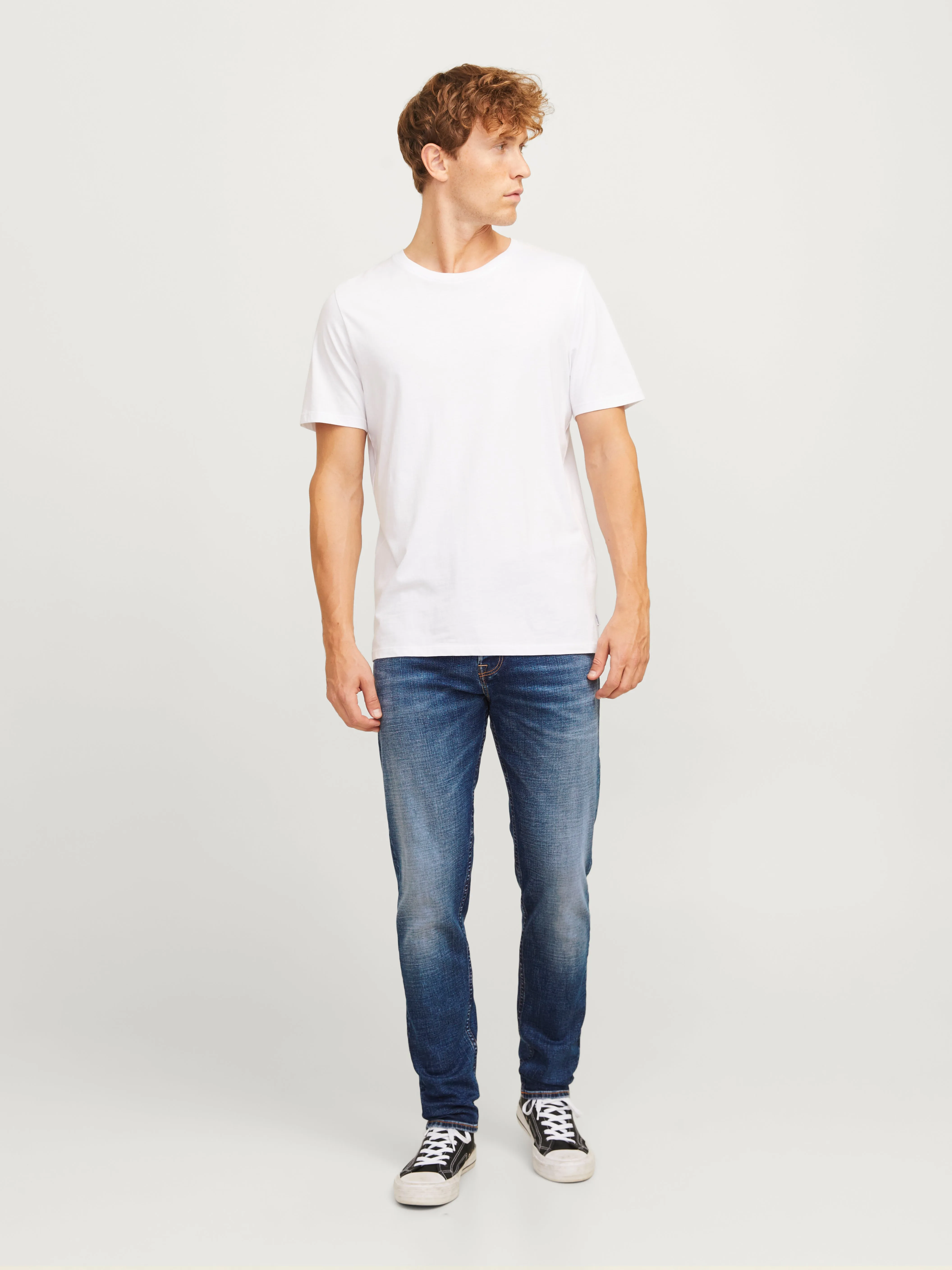 JJIERIK JJCOLE CB 125 Vaqueros de corte tapered | Azul intermedio | Jack & Jones®