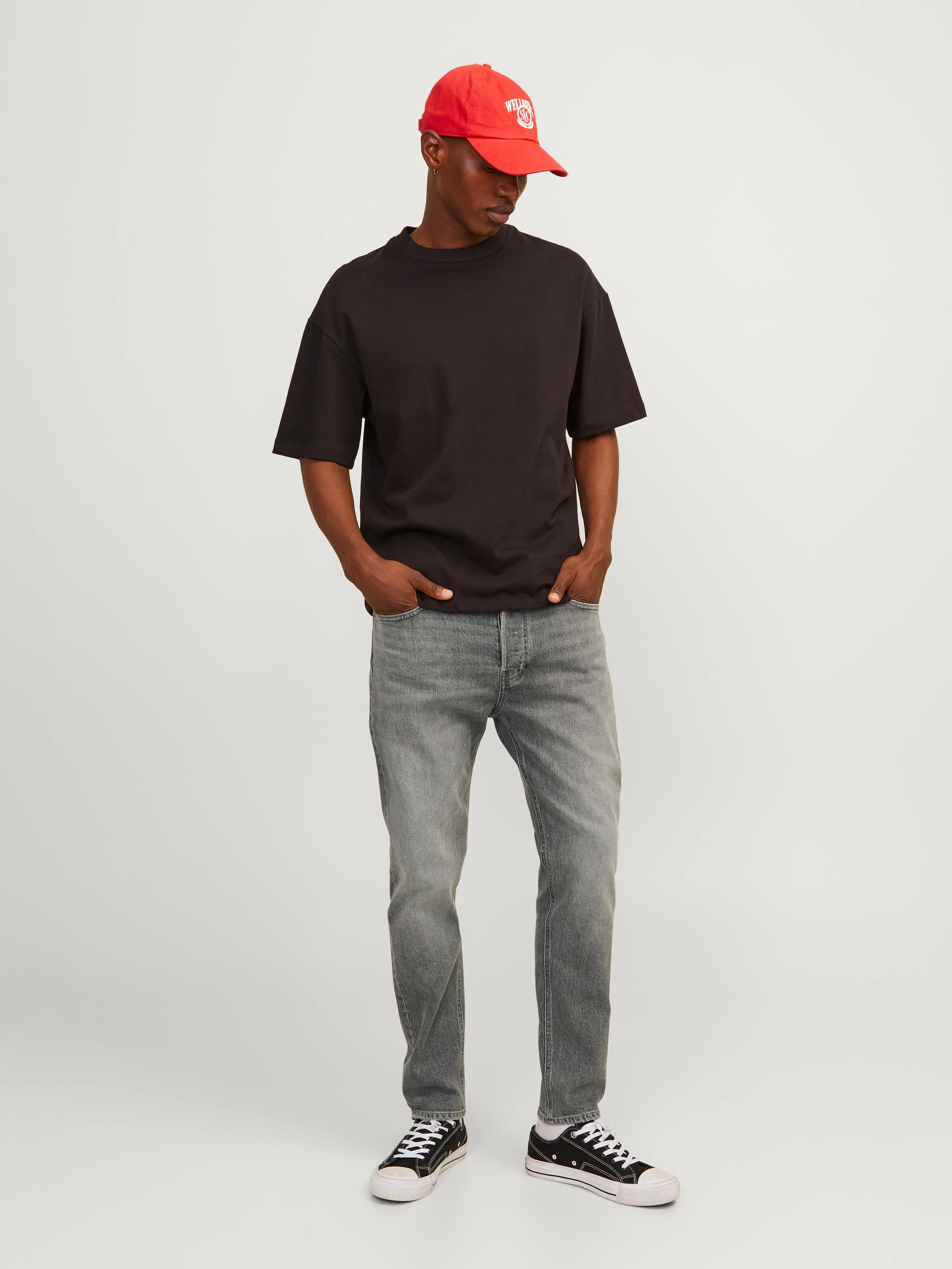 JJIERIK JJCOOPER SBD 512 W/O BREAKS Vaqueros de corte tapered | Gris intermedio | Jack & Jones®