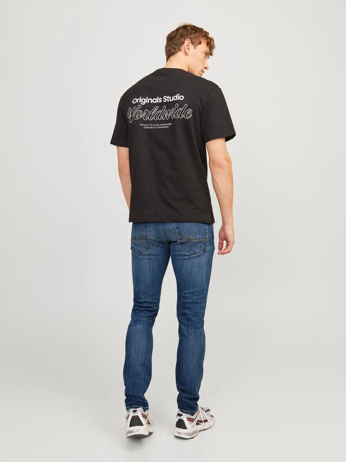 JJIGLENN JJFOX 50SPS CB 036 Vaqueros de corte slim | Azul intermedio | Jack & Jones®