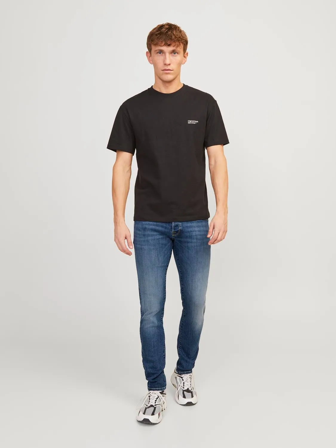 JJIGLENN JJFOX 50SPS CB 036 Vaqueros de corte slim | Azul intermedio | Jack & Jones®