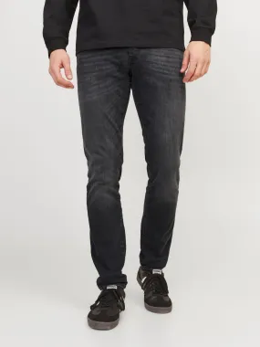 JJIGLENN JJFOX BL 655 Vaqueros de corte slim | Negro | Jack & Jones®