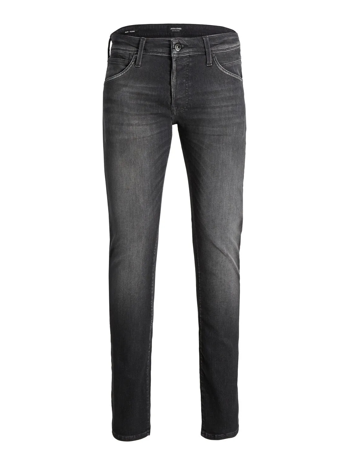 JJIGLENN JJFOX BL 655 Vaqueros de corte slim | Negro | Jack & Jones®