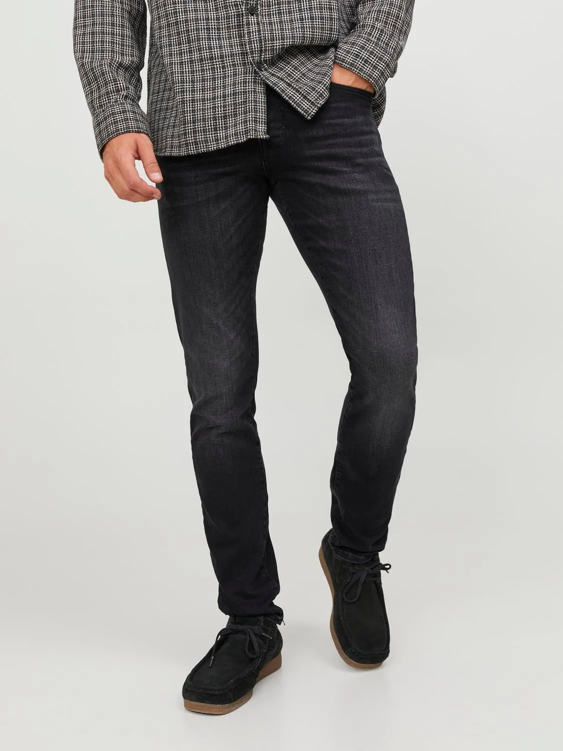 JJIGLENN JJICON JJ 557 50SPS Vaqueros de corte slim | Negro | Jack & Jones®