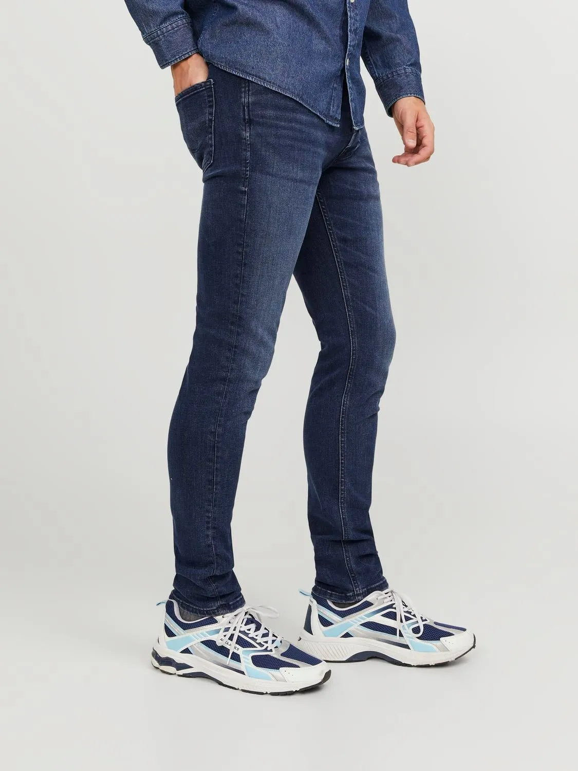 JJIGLENN JJORIGINAL AM 812 Vaqueros de corte slim | Azul intermedio | Jack & Jones®