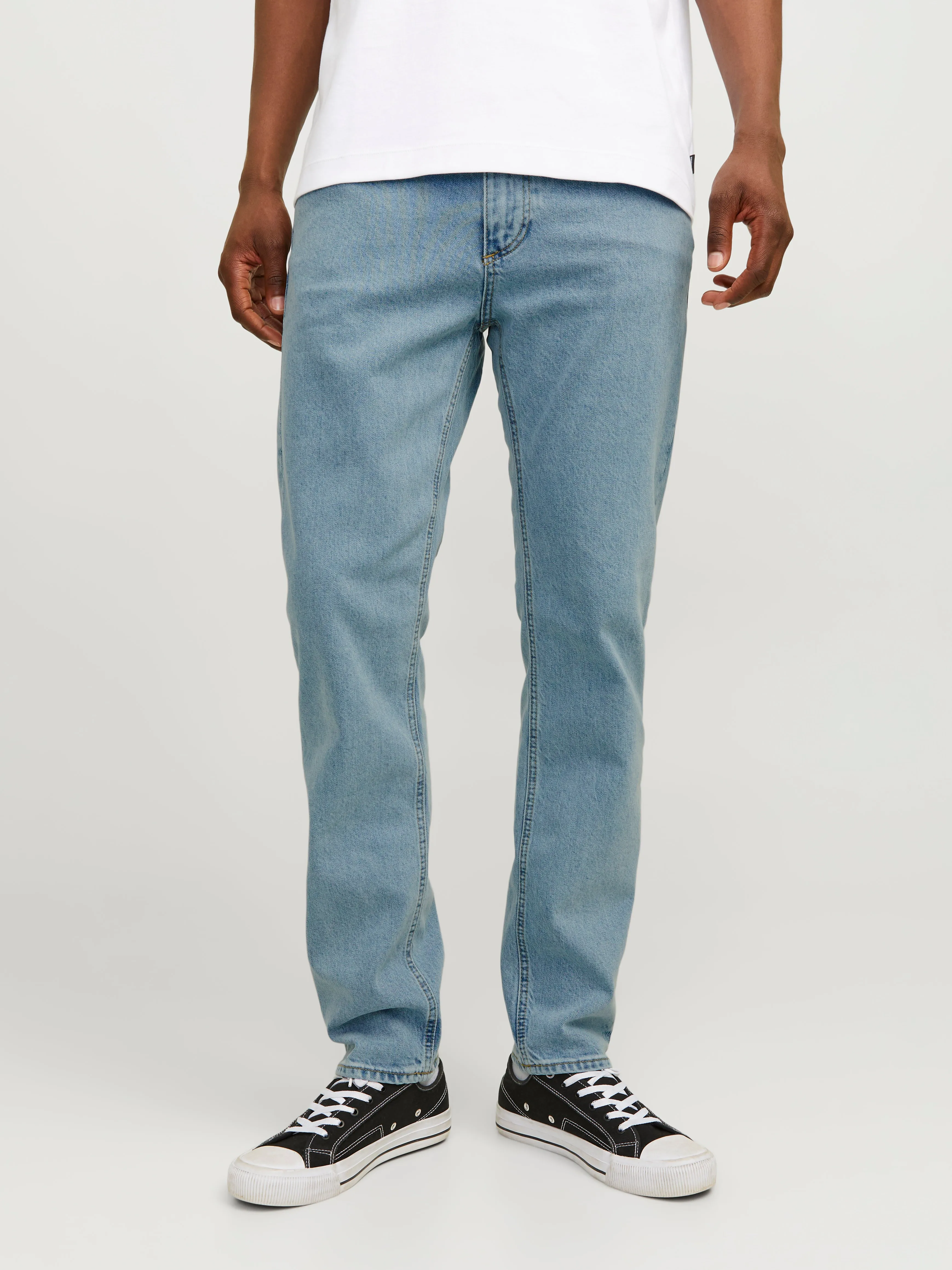 JJIMIKE JJEVAN AM 495 Vaqueros de corte tapered | Azul intermedio | Jack & Jones®